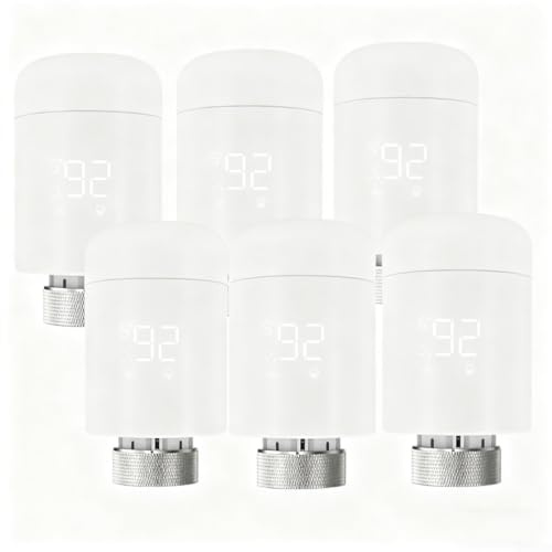 For Zigbee Smart Radiator Thermostat Programmable Heating Thermostat For Tuya(6Pcs)