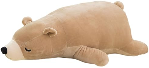 Xiyocadt Kuscheltier Bär, Gefülltes Plüschtier, zum Kuscheln & Spielen, Weiches Bär Plüschkissen, Geschenk für Kinder und Erwachsene (50 cm,Braun)