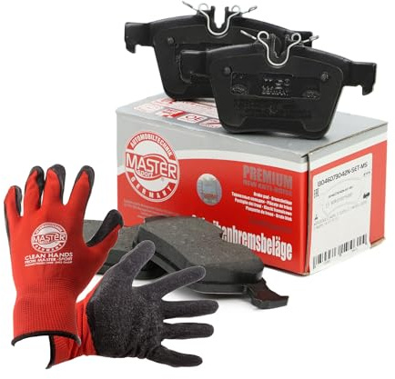 Master-Sport 13046073042N-SET-MSP Bremsbeläge + Handschuhe hinten für MERCEDES C (W205 S205 C205 A205)