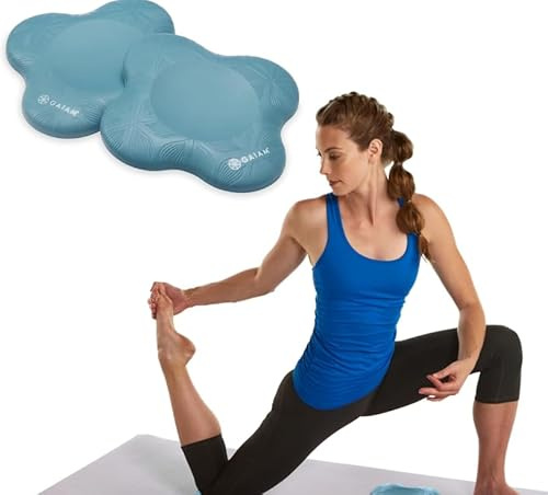 Yoga-Kniepolster (Set mit 2 Stück) - Yoga-Hilfsmittel und Zubehör für Frauen/Männer, Kissen für Knie und Ellbogen für Fitness, Reisen, Meditation, Knien, Gleichgewicht, Boden, Pilates
