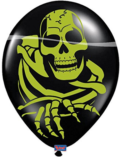 8 Luftballons Ballons Skelett Geist Halloween Horror Grusel