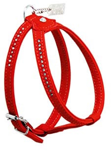 Karlie Geschirr Buffalo Strass L: 20 cm B: 10 mm rot