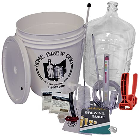 Home Brew Ohio Gold Complete Beer Equipment Kit (K7) with 5 gal Glass Carboy