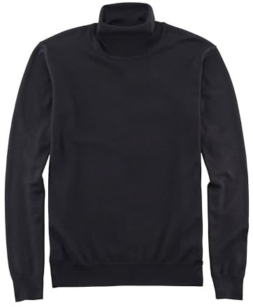 OLYMP Herren Rollkragenpullover Casual.Strick,Single Jersey,Regular fit,schwarz 68,S