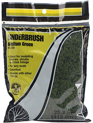 Medium Green Underbrush Clump-Foliage Woodland Scenics