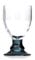Flamefield Bella Acrylic Goblets with Black Stem 14oz / 410ml - Set of 4 - Plastic Wine Glasses