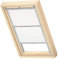 VELUX Original Dachfenster Duo Verdunkelungsrollo für MK08, Weiß, mit Grauer Führungsschiene