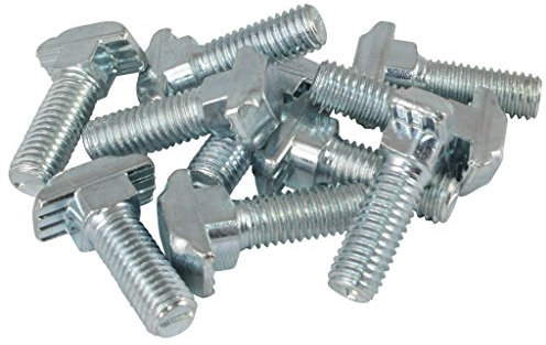 100x Hammerschraube Nut 10 - Typ B - M8 x 25 mm, Steg 4,5 mm, Stahl verzinkt