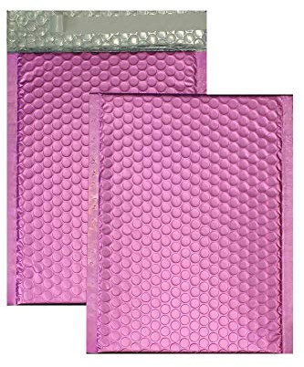 Farbige Luftpolstertaschen | Premium | 200 x 260 mm Violett (10 Stück) mit Abziehstreifen | Briefhüllen, Kuverts, Couverts, Umschläge mit 2 Jahren Zufriedenheitsgarantie