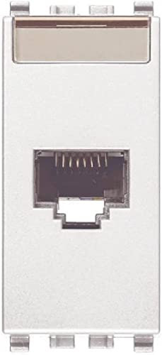 Vimar 20339.11.B Presa RJ45 Netsafe Cat5e UTP, Bianco