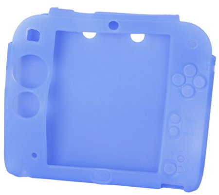Blau Weiche Silikon Schutzhülle Case Cover für Nintendo 2DS