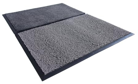 Duplo Kit Teppich Nass- und Trockendesinfektionsmittel 730x960 mm Grau. Speziell für belebte Orte