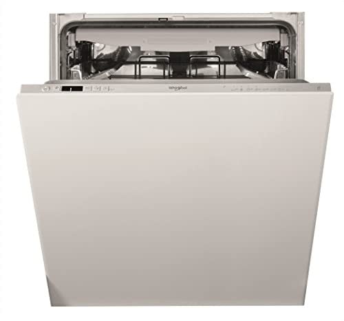 WHIRLPOOL WIC3C26F- Lavastoviglie da Incasso 14 Coperti, 8 Programmi, Cestello Superiore Regolabile, Sensori Carico e Livello Sporco, Piedi Regolabili, Elettrodomestici Cucina Classe E 59,8Lx82Hx55,5P