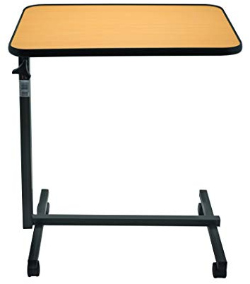 Beistell-Tisch Pflegetisch Serviertisch Krankentisch Betttisch STANDARD braun