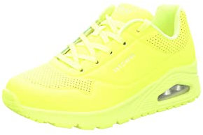 Skechers Femme Uno Night Shades Basket, Jaune, 38.5 EU