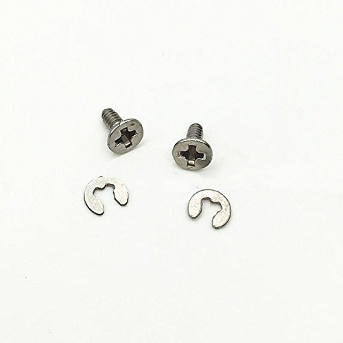 Repuesto de Tornillo de Cubierta de batería Trasera para Piezas de reparación 3DS XL LL/New 3DS