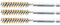 BGS 3078-10-M | Messingbürste | 3-tlg. | 10 mm | Antrieb Außensechskant 6,3 mm (1/4) | Loch-Drahtbürsten | für BGS 3078