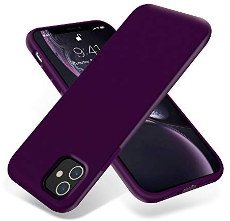 OTOFLY Compatible with iPhone 11 Case,ultra slim fit iPhone case liquid silicone gel cover with full body protection anti-scratch shockproof case,Purple