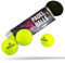 MATCHU Padel Bälle - 3 Stück - 56-59.4 Gramm - 65.4-68.6mm - 45% Wolle Sports