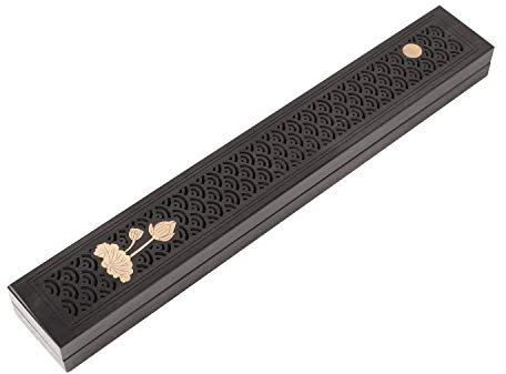 Porte-bâton d'encens en Bois Support à Encens Brûleur à Encens Boîte à Cendres Meubles Orientaux pour Décor Calmer Faire Arôme Cadeau Personnel