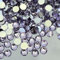 MajorCrafts 2000pcs 5mm ss20 Flat Back Resin Rhinestone Embellishment Gems (Lilac Purple C12)