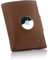 DONBOLSO Wallet Air - Slim AirTag Wallet with Apple AirTag Holder - Stylish Leather Card Holder with RFID Protection - for Men and Women - Holds up to 11 Credit Cards - Brown Vintage