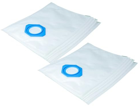 vhbw 10x Staubbeutel kompatibel mit Nilfisk GDS1010 | GDP2000, GD 90, GD 90 C, GD 90 S, GM 80 C, GM 80 Staubsauger - 37,8cm x 29,8cm Weiß