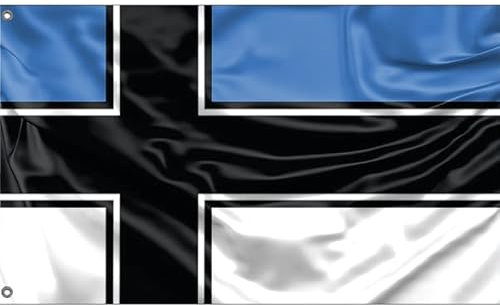 Flagge Estlands, 1919 vorgeschlagen, einzigartiger Designdruck, hergestellt in der EU (90 x 150 cm)