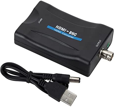 SAIZHUO HDMI auf BNC Adapter Audio Signal Konverter Adapter Stereo Audio Konverter 3,5 mm für HDMI Video zu Display auf normalen Fernsehern