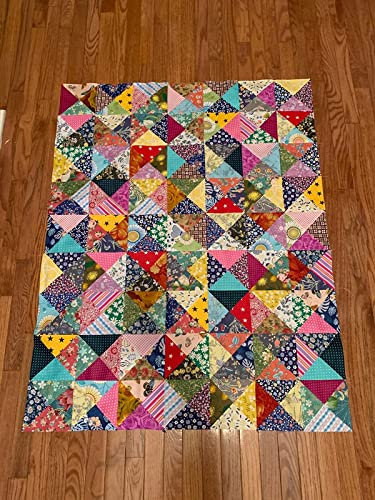 Stoffe zum Nähen Baumwollstoff Paket，Stoff für mundschutzmasken， Stoff-Quadrate & Quiltingstoffe für Patchwork Handgemachten Blumen 200 Stück 10 x 10 cm(4x4inches)