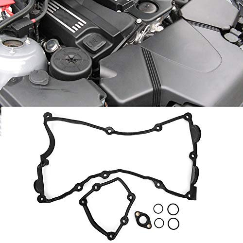 ANKROYU Ventildeckeldichtung, Satz Dichtung N46, E46 318i Kipphebeldeckeldichtung, Ventildeckeldichtungssatz Passend Für E87 120i E46 318i E90 320i X3 N46 N42 11120032224