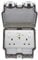 Lieber Silk White 2 Gang RCD Outdoor Power Socket 13Amp RCD Latched-30mA Type A Double Pole IP66 Weatherproof Electrical Wall Outlet Outdoor Socket | Hard Standing All Weather and Storm Proof