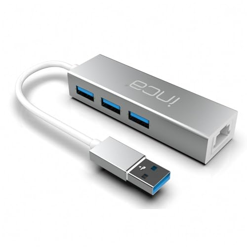 INCA Adapter IUSB-03T Typ-A > 3xUSB-A, 1xRJ45, 1000mbps