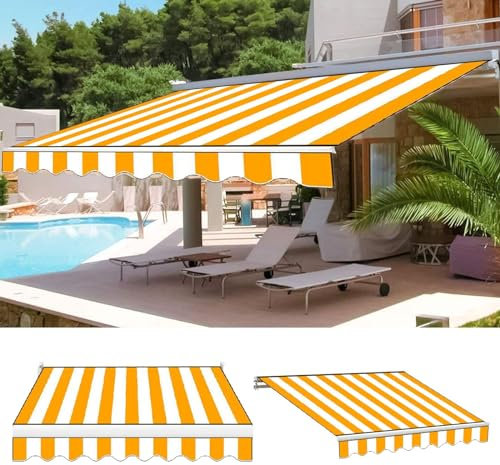 Telo Tenda da Sole,Telo Tenda da Sole Ricambio,Tessuto di Ricambio per Tenda da Sole,Tenda da Sole per Esterno A Caduta,Ricambio Tenda da Sole per Esterno,Patio,Terrazzo,Tela di Ricambio (Size : 13x1