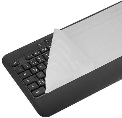 kwmobile Keyboard Cover Compatible with Logitech MK540 / K650 - Keyboard Cover US English QWERTY - Transparent