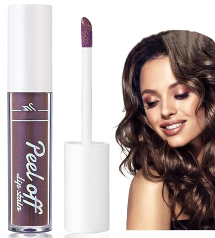 Peel Off Lip Tint Stain Non-Stick Cup,Lip Stain Peel Off,Long Lasting Matte Lip Color Waterproof Lipstick,Lip Stains&Tints,Lip Tint Peel Off,Lip Products for Girl,Lip Stain Pen,Peel Off Lipstick(#02)