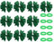 10 Grüne Haarnadeln, 10 Haargummis, Grüne Schulhaar-Accessoires, Schulgrüne Haarnadeln, Grüne Haar-Accessoires Für Mädchen, Schleifen-Haar-Accessoires Für Mädchen