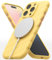 Ringke Macaron Silicone Magnetic [Compatible with MagSafe] for iPhone 16 Pro Case, Embossed Soft Feel Anti-Slip Grip Lightweight Shockproof Phone Cover for Magnetic Charger/Accessories - Yellow