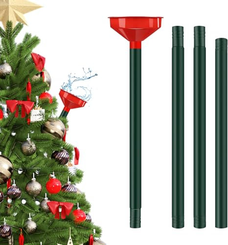 GUAHKUN Weihnachtsbaum Bewässerungstrichter, Weihnachtsbaum Bewässerungssystem, Baumbewässerer, Weihnachtsbaum Bewässerungssystem mit Trichter für Große Pflanzen Drinnen und Draußen