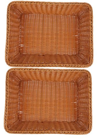 Cabilock 2stücke Küchenutensilienhalter Utensilienkorb Für Tisch Geschirraufbewahrungskorb Essstäbchenaufbewahrung Besteckkorb Gewebter Besteck-organizer Besteckaufbewahrungsbox