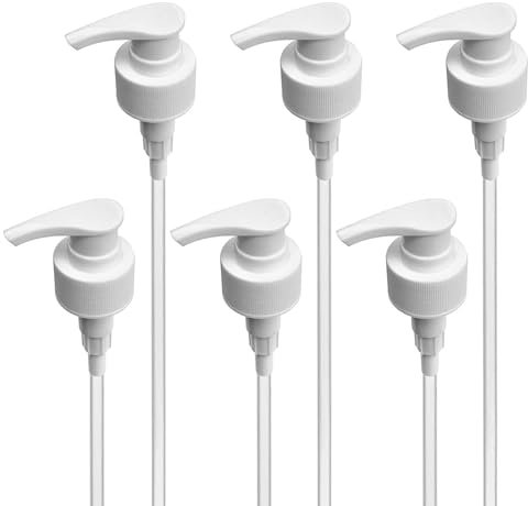 6 pièces Pompes Doseuses,pour Sirop,Compatible avec Sciropps,Sucres et Produits Liquides,Universel Bouteilles,Facile à Installer,Usage Cuisine et Salle de Bain