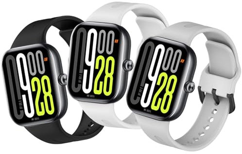 Xisair 3 Piezas Correas Compatible con Xiaomi Redmi Watch 5 / Redmi Watch4 / Miband 8 Pro/Xiaomi Smart Band 9 Pro Silicona Pulseras Deporte Correa Impermeable Transpirable Pulsera