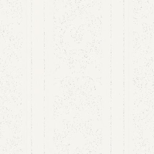 Strukturtapete 20030-01 Vliestapete Barock 0.53 x 10.05 m Erismann weiß