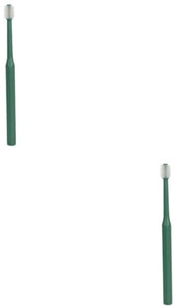 PartyKindom 2 Stück Zahnbürste dog toothbrush cat toothbrush Pet Zahnpflege Haustier behandeln Oral Zähne Hund zahnärztlich Welpenzahnreiniger für welpen Plastik Green