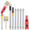 Multi Angle Paint Brush Extender, 1m Extension Pole Attachments Extendable Paint Brush for Ceiling Suitable Corner Edges, Universal Paint Roller Holder fits Most Rollers and Scrapers