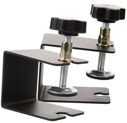 DIYEAH 2 Stück Edelstahlschubladenfixer C-förmige Klemme Schrankspannvorrichtung Fest Griff Arbeiten Klemmen schwere Ausführung kleine C-Klemme Rostfreier Stahl Black