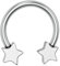 OUFER Body Piercing 16G Titanium Horseshoe Hoop Circular Barbells Earrings Cartilage Helix Septum Nose Lip Rings Externally Tragus Daith Rook Piercings Jewellery