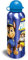 Paw Patrol, Borraccia in alluminio per bambini, 500 ml, senza BPA, con tappo ribaltabile, con cannuccia, riutilizzabile, per scuola, viaggi, sport, colore viola