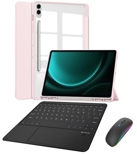 Custodia con tastiera per Samsung Galaxy TAB S10Ultra/S8 Ultra/S9 Ultra 14,6 pollici 2024/2023/2022, custodia sottile con tastiera Bluetooth e supporto per S Pen per Galaxy TAB S10U/S8 U/S9 U