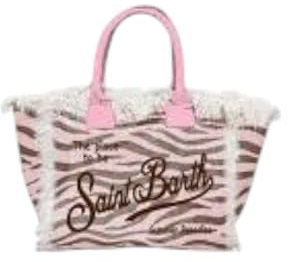 Saint Barth Mc2 Donna Borsa A Mano Cotone Rosa Taglia Unica